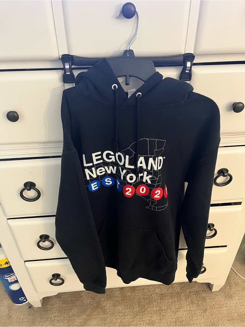Jerzees Black Legoland New York 2021 Graphic Hoodie